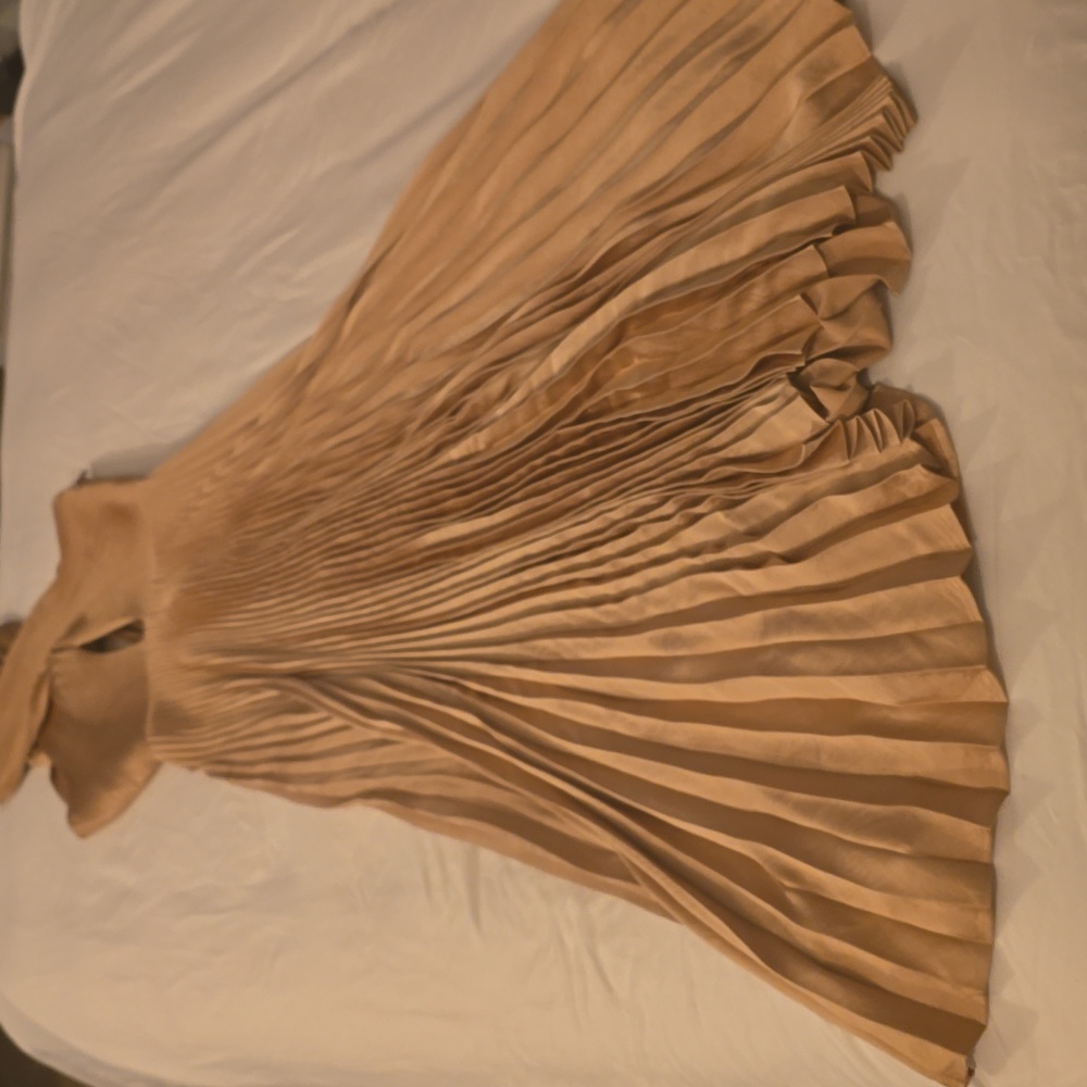 A.L.C. Athena II Halter Satin Pleated Dress, Size 8, BRAND NEW, $695 - Picture 8 of 11